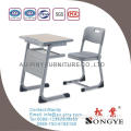 Plastic top school desk/Tables and chair school furniture